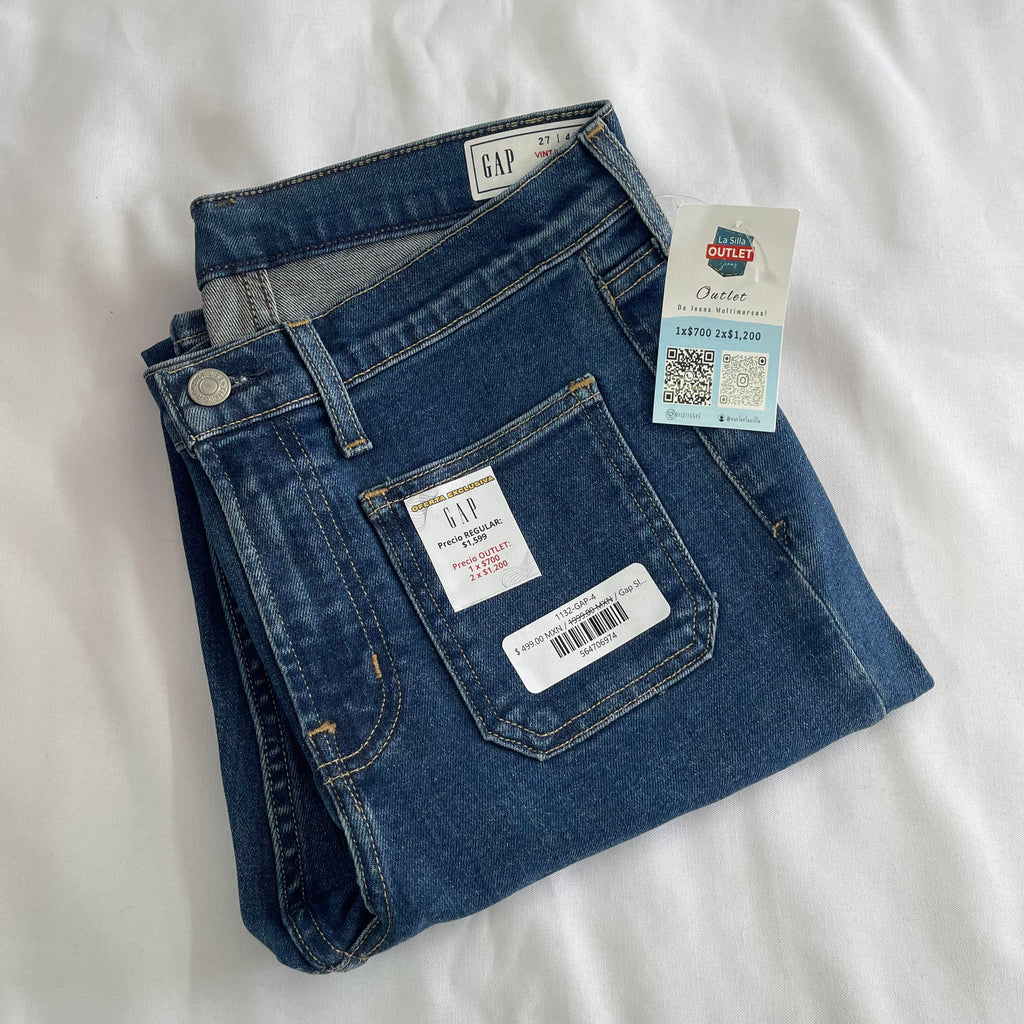 Gap Slim Jeans Dama Obscuro