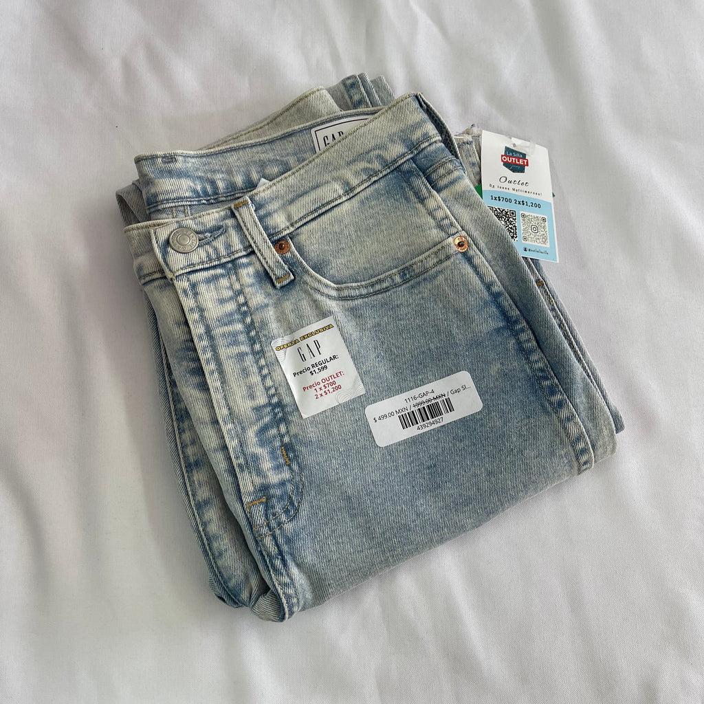 Gap Slim Jeans Dama Claro