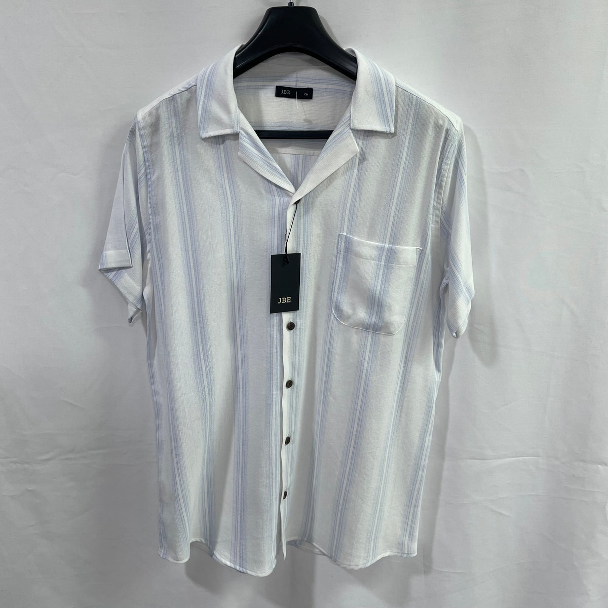 JBE Camisa Blanco y Azul